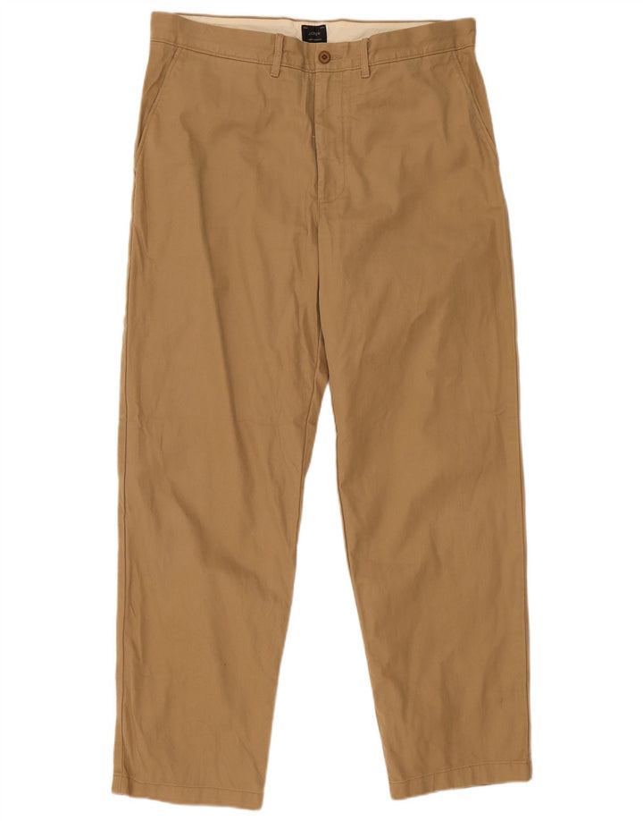 Pantaloni chino conici pentru bărbați J. CREW L35 L32 bumbac bej