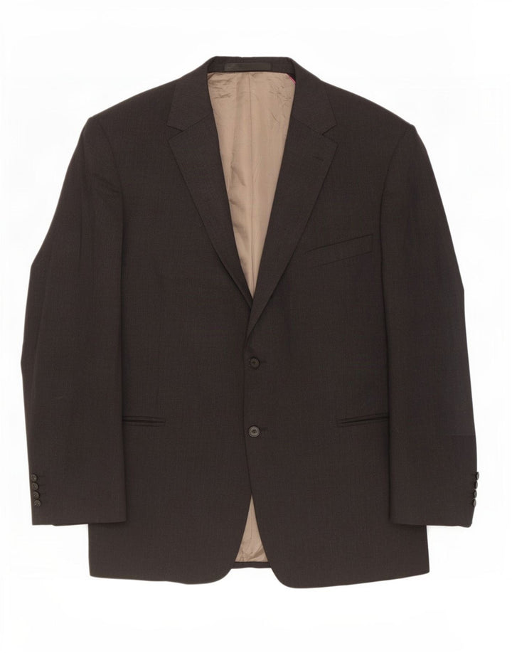 Marks & Spencer jachetă pentru bărbați cu 2 nasturi, UK 46 XL, lână gri