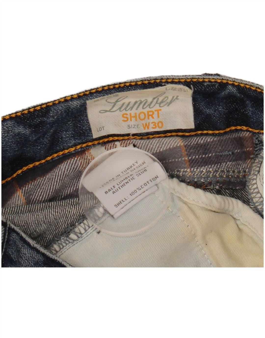 SUPERDRY Pantaloni scurți din denim învechit pentru femei W30, bumbac albastru mediu