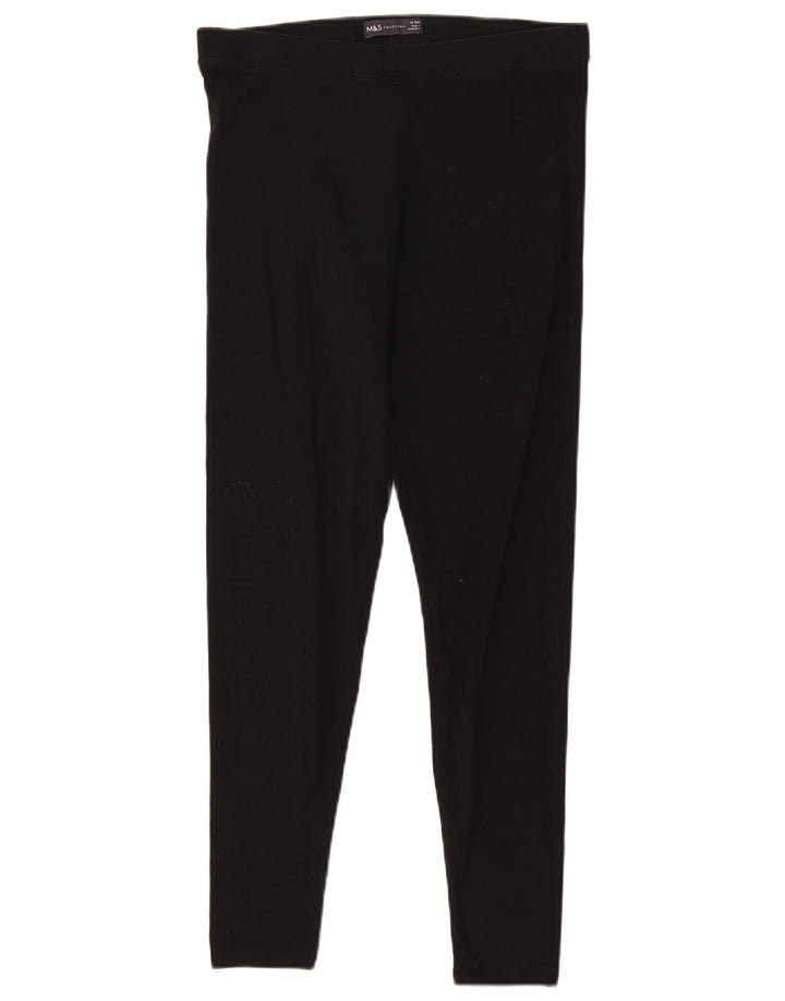 Leggings pentru femei Marks & Spencer UK 12 bumbac mediu negru