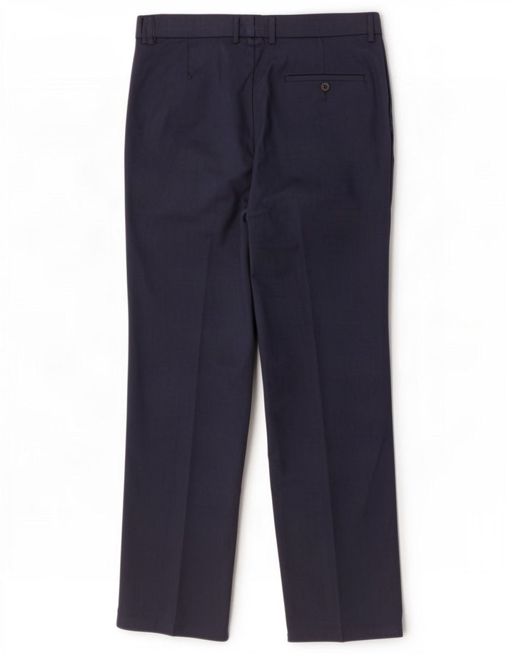 Marks & Spencer Pantaloni drepți pentru bărbați L32 L31 Poliester bleumarin