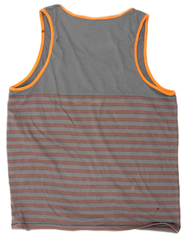 Bluză pentru vestă Hurley Premium Fit pentru bărbați, mare, gri, cu dungi