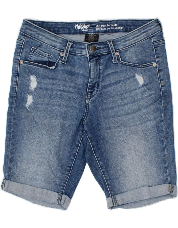 MOSSIMO Womens Mid Rise Denim Shorts US 6 Medium W28  Blue Cotton Vintage Mossimo and Second-Hand Mossimo from Messina Hembry 