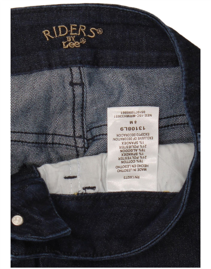 Blugi Capri Riders LEE pentru femei US 8 Medium W30 L18 Bumbac bleumarin