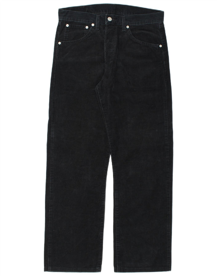 Pantaloni 551 drepti din velur pentru bărbați LEVI'S, bumbac negru, W33 L30
