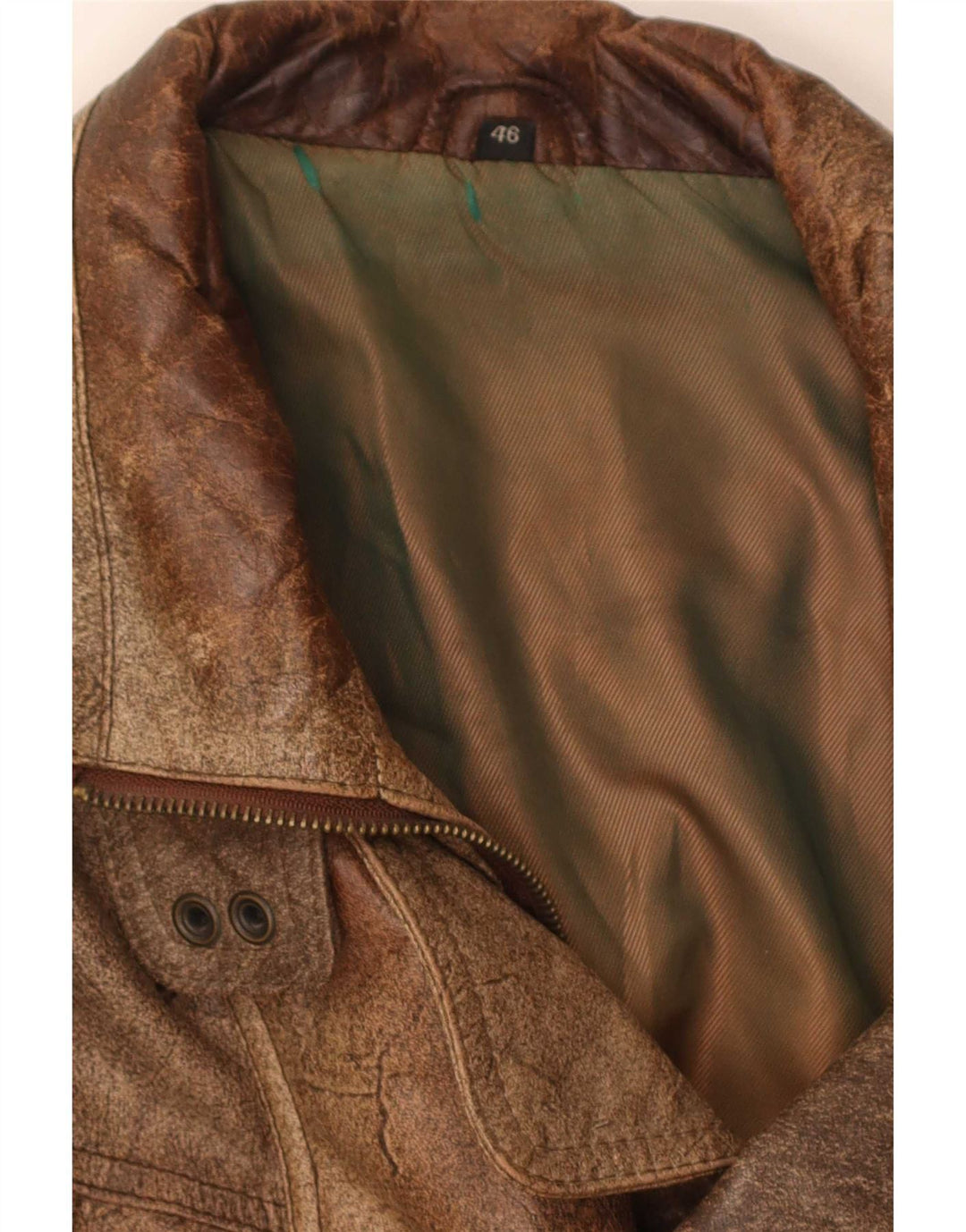 Jachetă de piele pentru bărbați Trapper IT 46 Small Brown