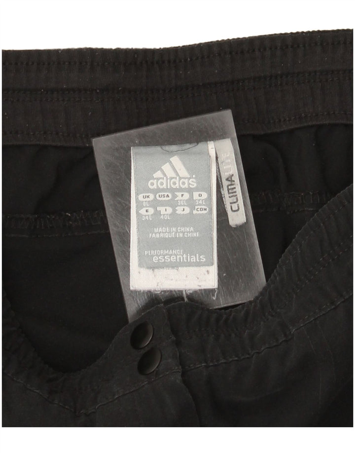 Pantaloni de trening Adidas Climalite pentru femei UK 8 Poliester negru mic