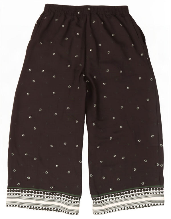 Pantaloni tăiați pentru femei Marks & Spencer UK 12 Medium W30 L25 Negru