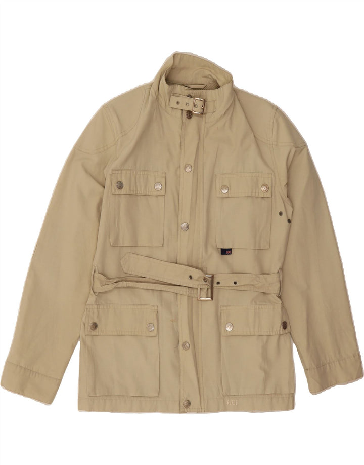 RIFLE Womens Utility Jacket UK 14 Large Beige Vintage Rifle and Second-Hand Rifle from Messina Hembry 