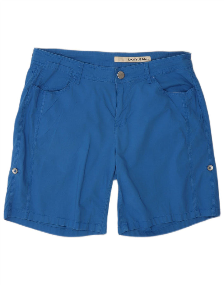 Pantaloni scurți casual pentru femei Dkny US 10 Large W34 Blue Bumbac