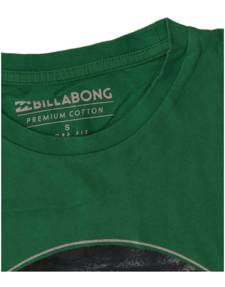 Tricou grafic pentru bărbați Billabong Top mic din bumbac verde
