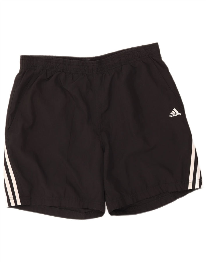 Pantaloni scurți sport pentru bărbați Adidas Climalite, poliester mediu negru
