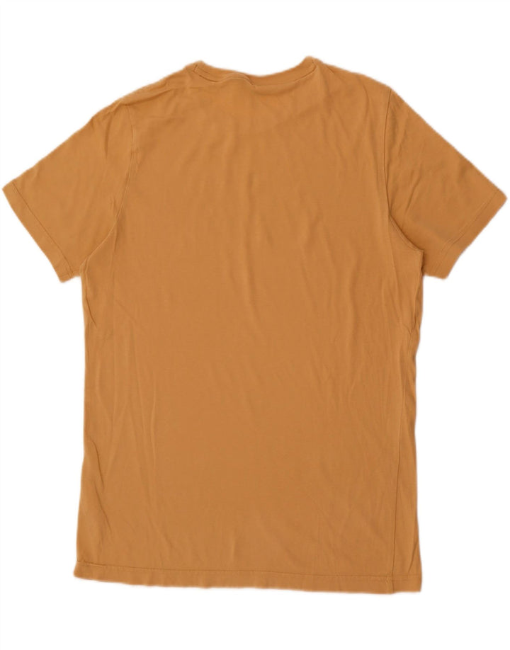 Tricou cu grafic Puma pentru bărbați Top din bumbac galben mediu