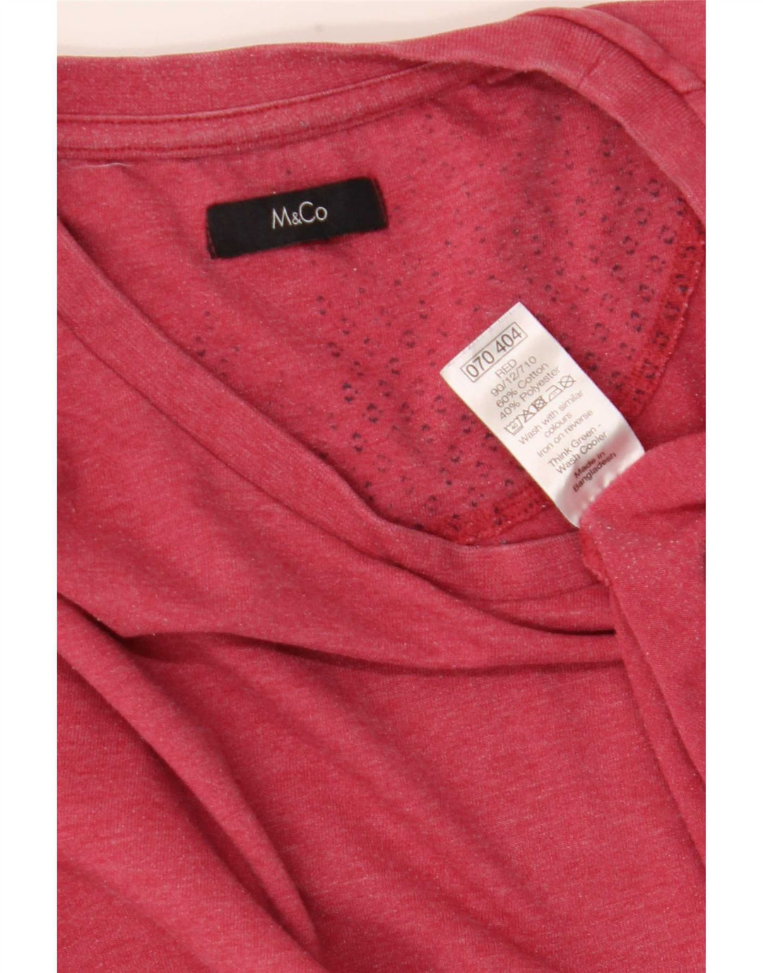 Tricou Bărbați M&Co Top XL Bumbac Roșu