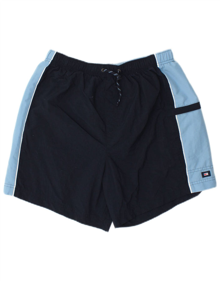 Pantaloni scurți de înot pentru bărbați Marks & Spencer, medii, albastru marin, color block