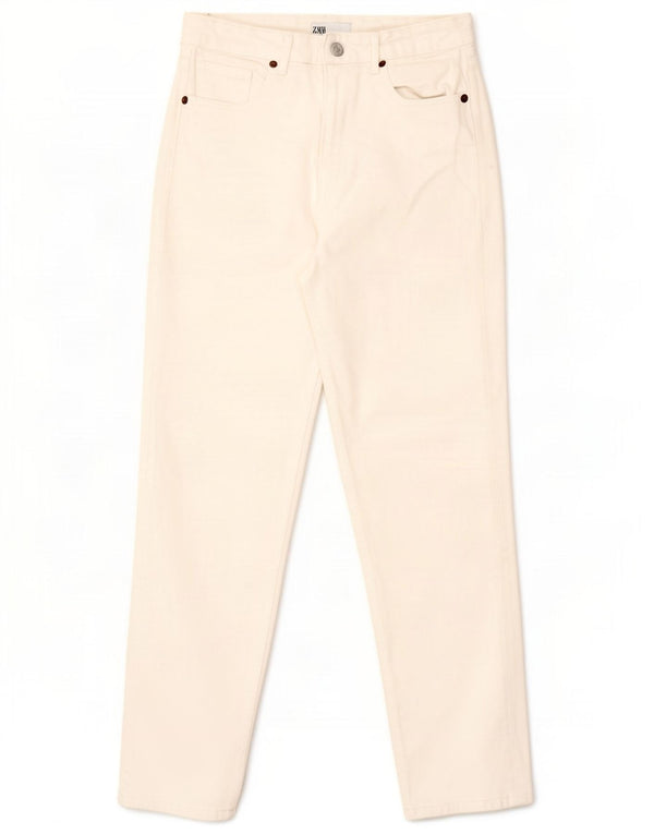 Blugi Zara femeie cu talie înaltă EU 36 XS W26 L27 bumbac alb