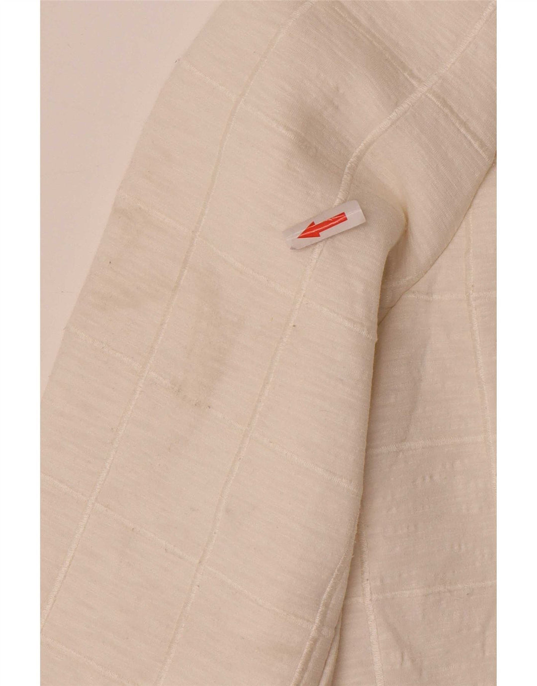 Cos Top pentru femei cu mânecă lungă UK 14 Medium White Check Poliester