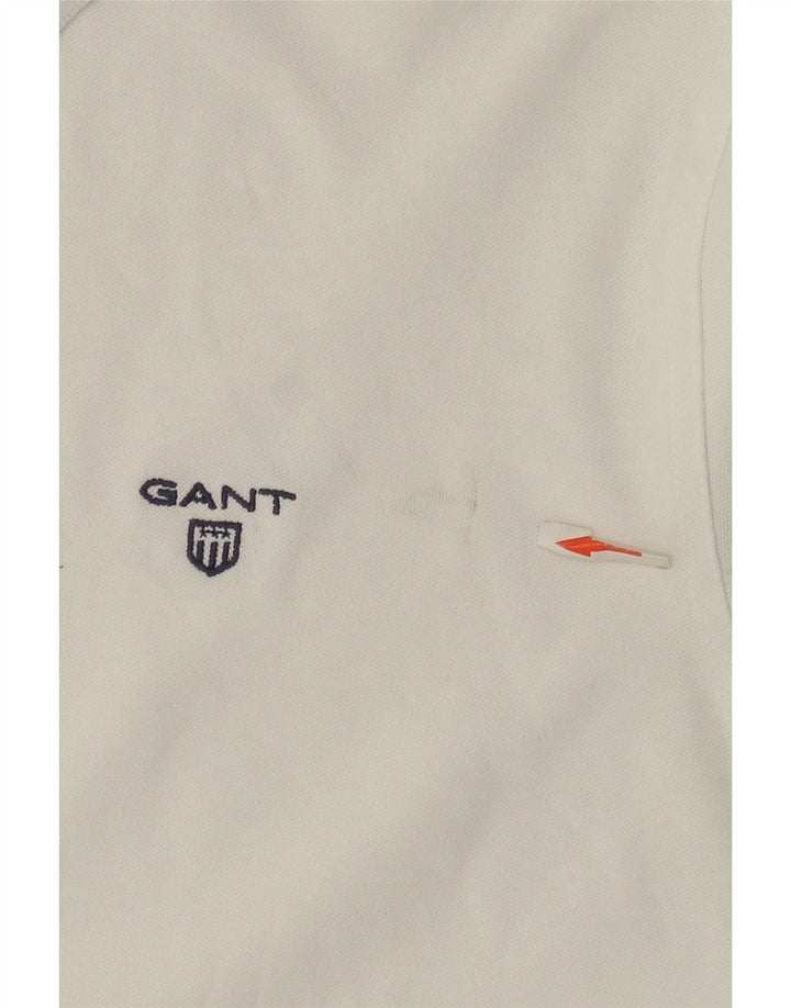 Tricou polo pentru bărbați Gant, bumbac alb XL