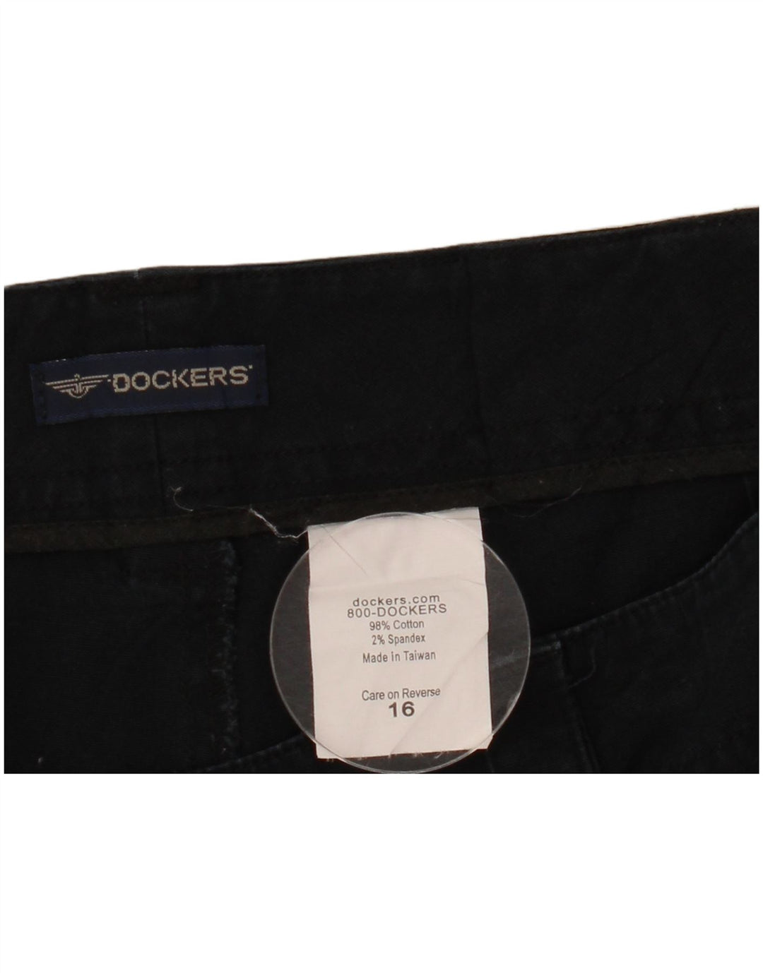 Pantaloni caldi pentru femei Dockers US 16 2XL W38 Bumbac bleumarin