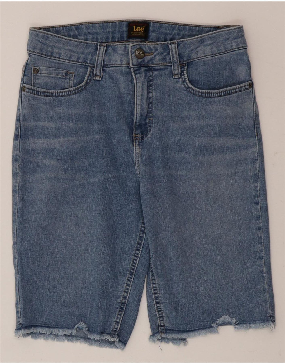 Pantaloni scurți din blugi pentru femei Lee US 6 Medium W28 Bumbac albastru