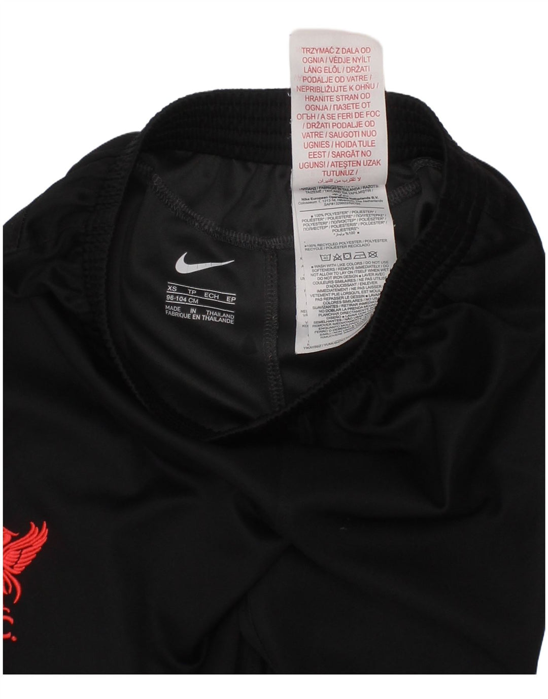 Pantaloni scurți sport Nike Liverpool pentru băieți 2-3 ani XS poliester negru
