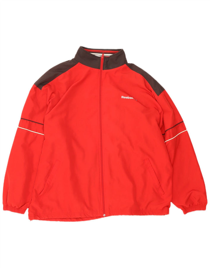Jachetă de ploaie pentru bărbați Reebok UK 42 XL poliester color bloc roșu