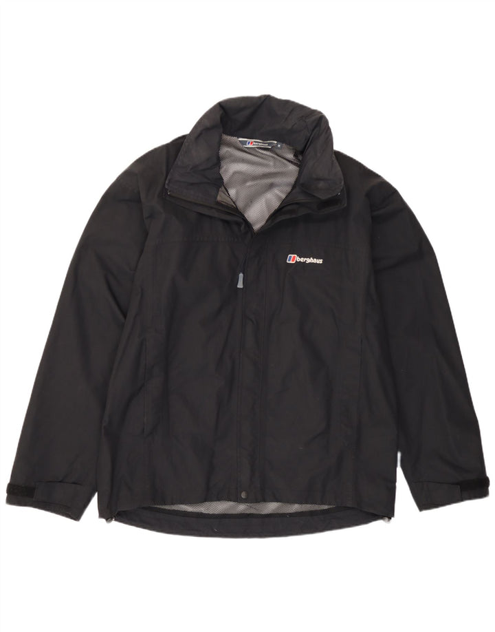 Jachetă de ploaie cu glugă pentru bărbați Berghaus UK 38 Nylon mediu negru