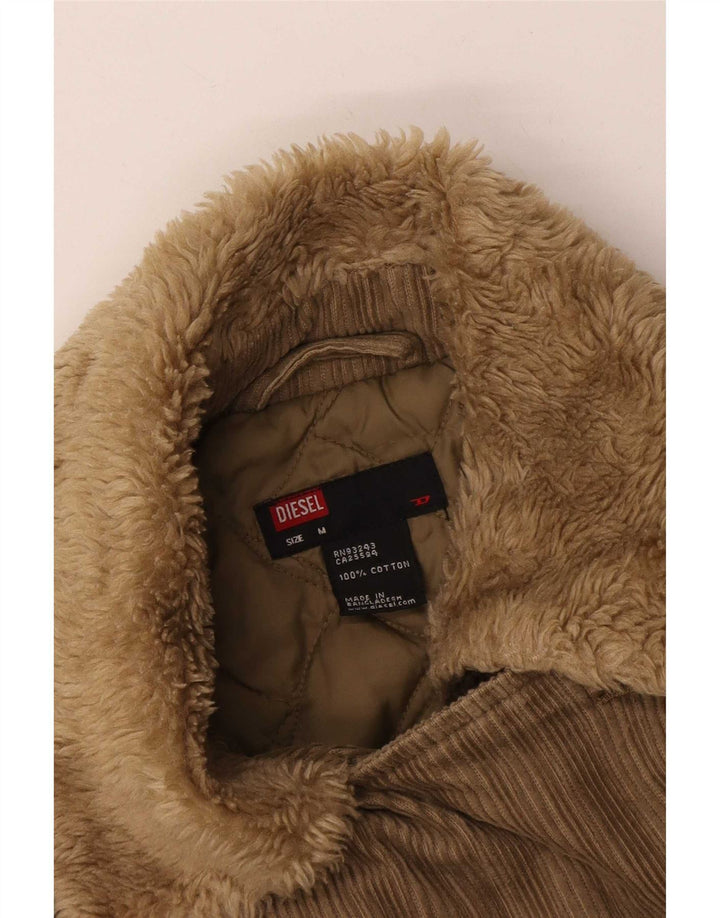Jachetă militară din velur pentru femei Diesel UK 12 Medium Khaki