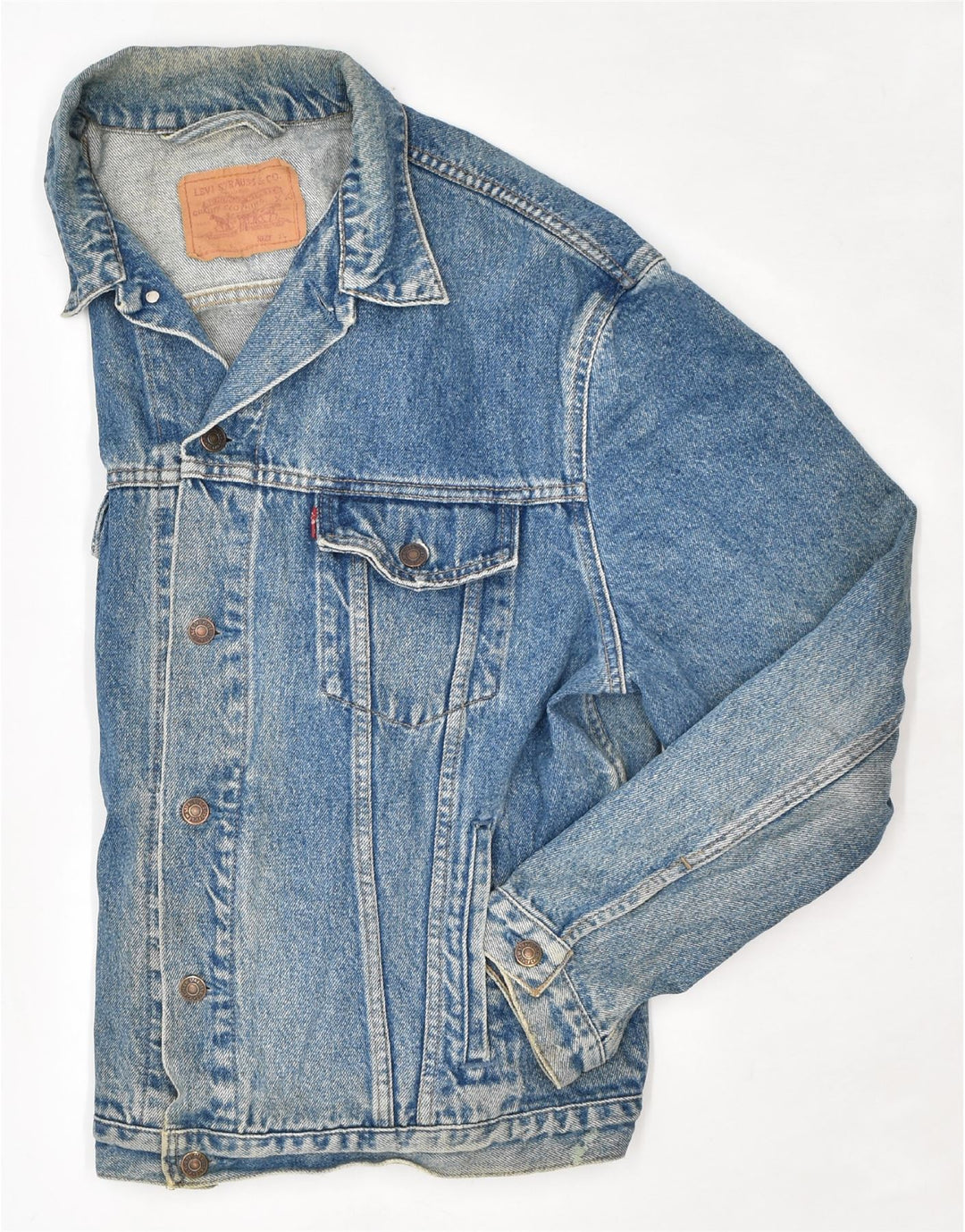 Jachetă de blugi pentru bărbați LEVI'S UK 42 XL Bumbac albastru