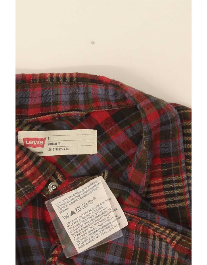Cămașă de flanel pentru bărbați Levi's, cu ajustare standard, din bumbac cu carouri multicolore