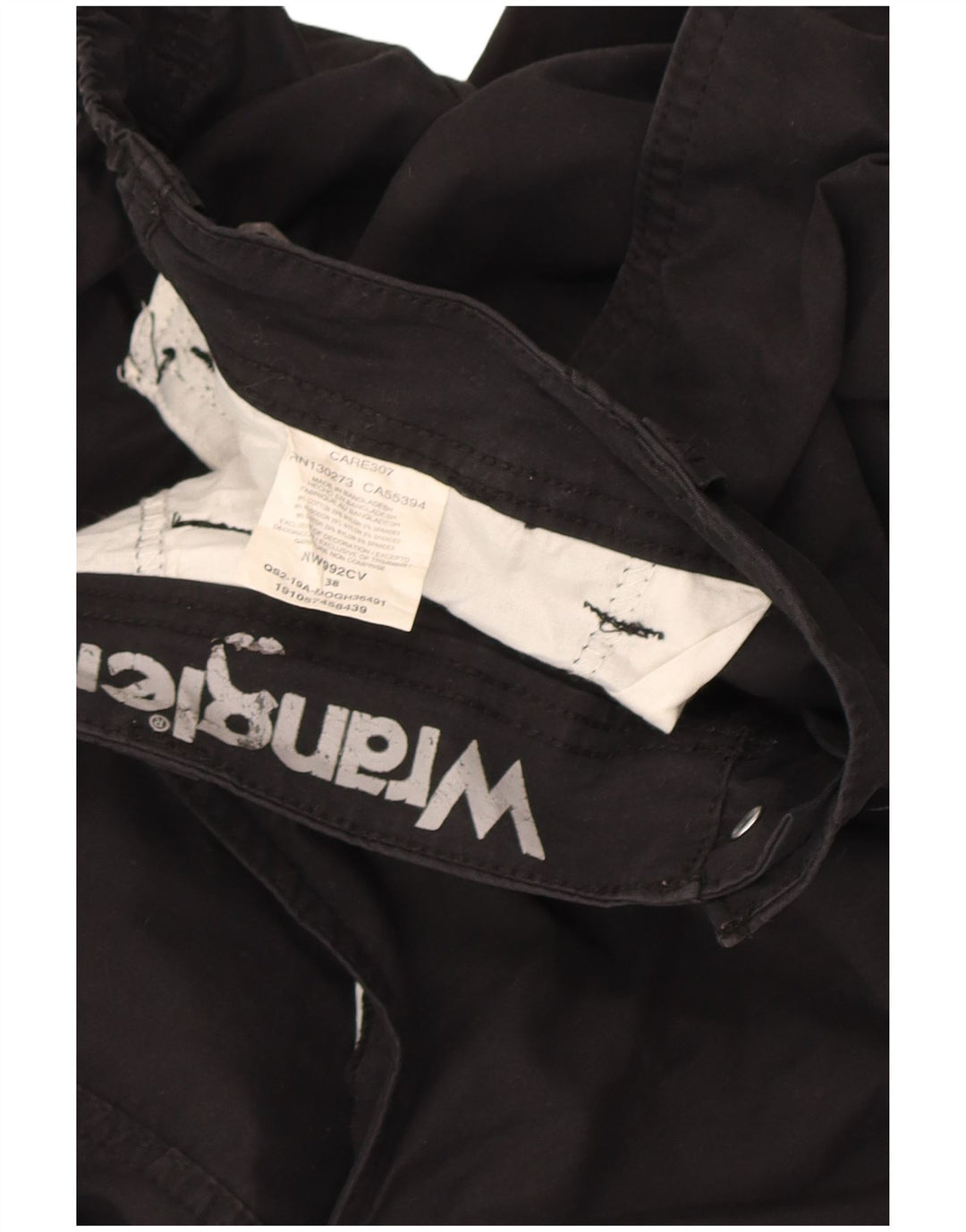 Pantaloni scurți chino Wrangler pentru bărbați W38 XL, bumbac negru