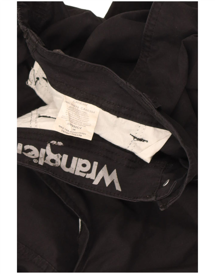 Pantaloni scurți chino Wrangler pentru bărbați W38 XL, bumbac negru