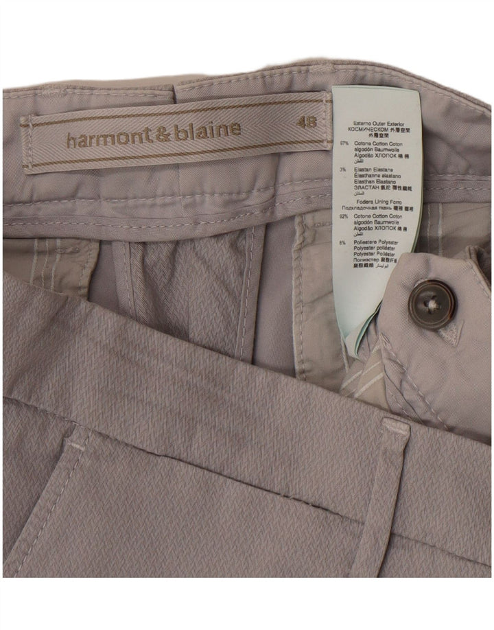Pantaloni chino slim pentru bărbați Harmont & Blaine IT 48 Medium L36 L28 Bumbac gri