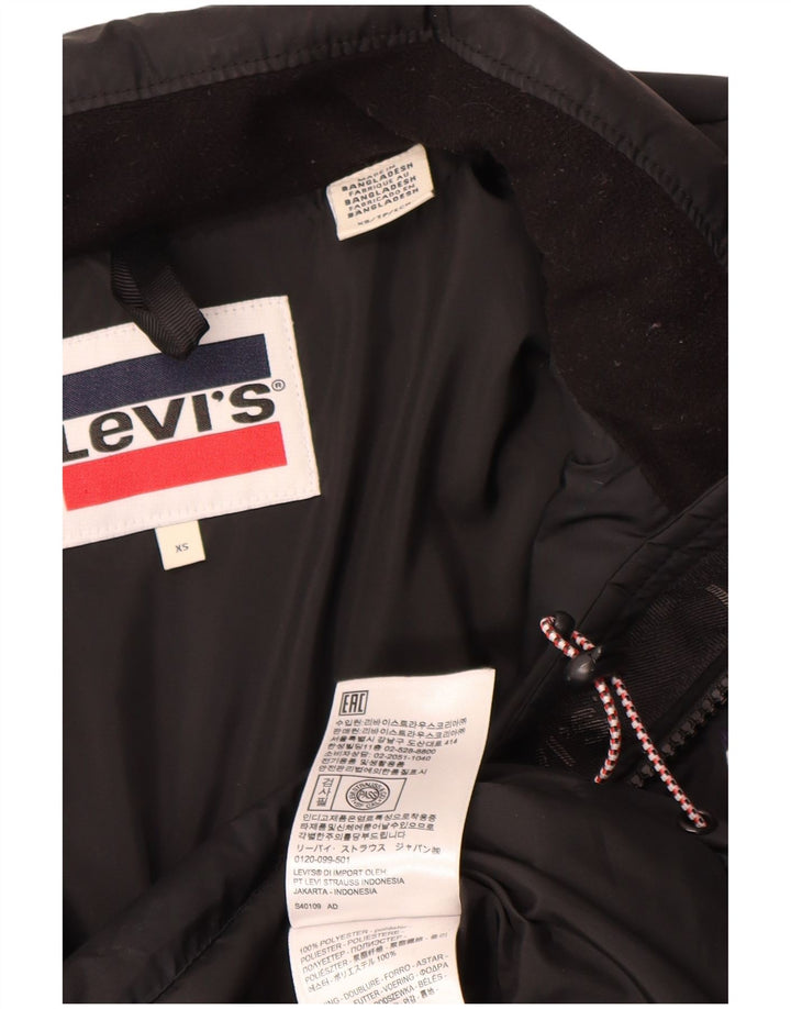 Jachetă căptușită Levi's pentru femei, cu ajustare largi, UK 6 XS, poliester negru