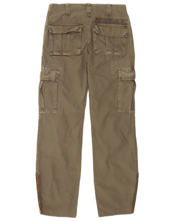 Pantaloni cargo drepți vintage pentru bărbați W27 L31 bumbac kaki
