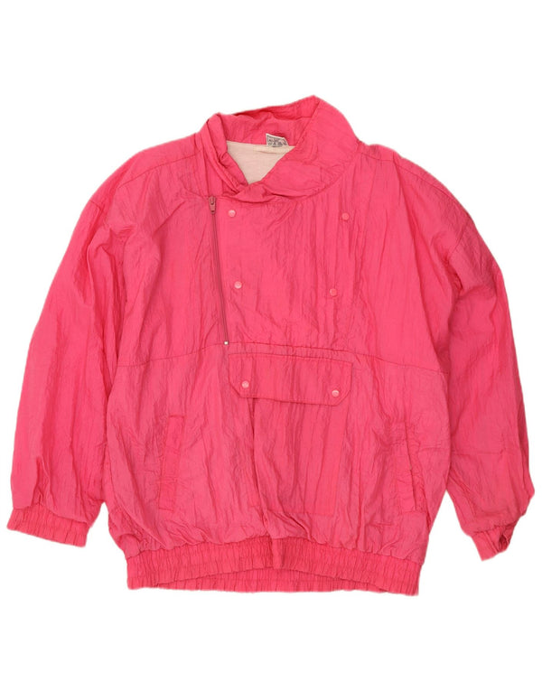 Jachetă Anorak Vintage pentru bărbați Marea Britanie 42/44, mare, roz din nailon