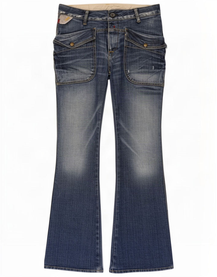 Replay Blugi pentru bărbați Cargo Bootcut W30 L32 Bumbac albastru