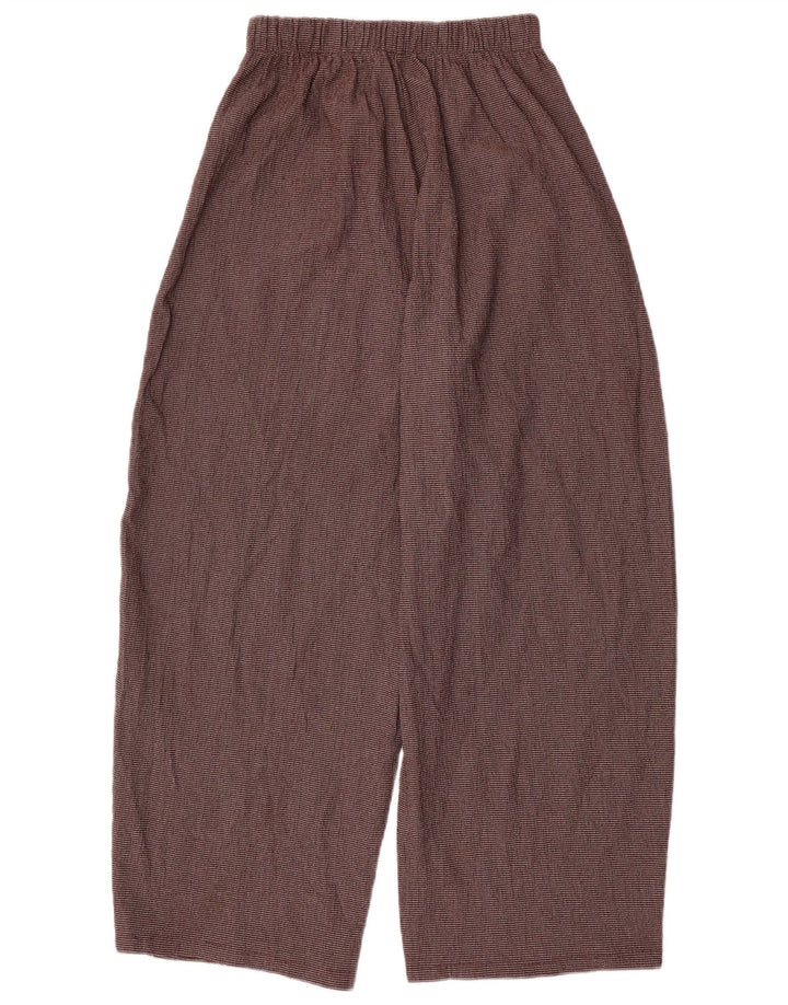 Pantaloni Harem pentru Damă Zara Mediu L30 L28 Maro Poliester Check