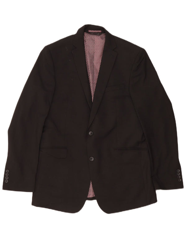 Jachetă pentru bărbați Marks & Spencer pentru bărbați, cu 2 nasturi, 42 XL, negru