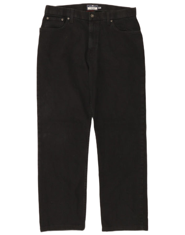 MARKS & SPENCER Blugi drepti pentru bărbați W34 L31 bumbac negru