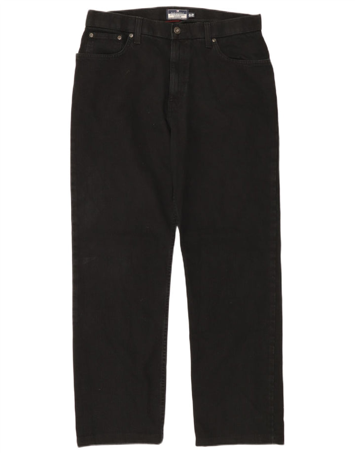 MARKS & SPENCER Blugi drepti pentru bărbați W34 L31 bumbac negru