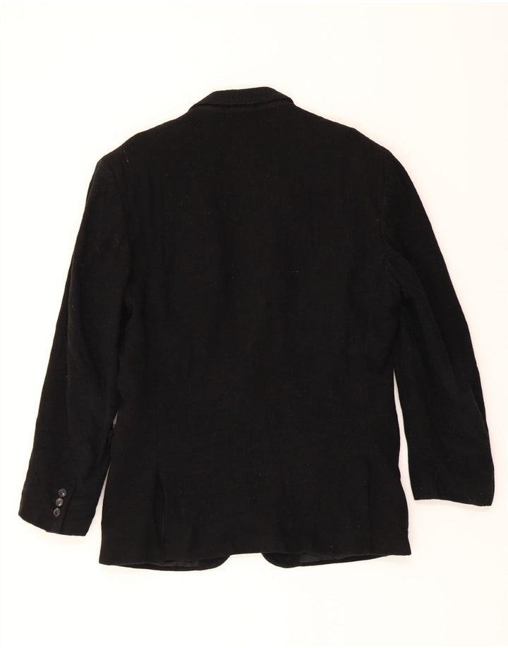 UNGARO Mens 2 Button Blazer Jacket IT 52 XL Black Vintage Ungaro and Second-Hand Ungaro from Messina Hembry 