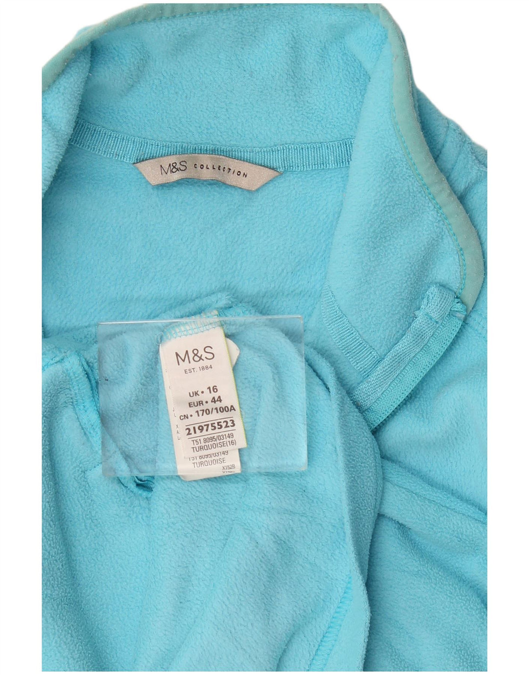 Jachetă fleece pentru femei Marks & Spencer UK 16, mare, albastru, poliester