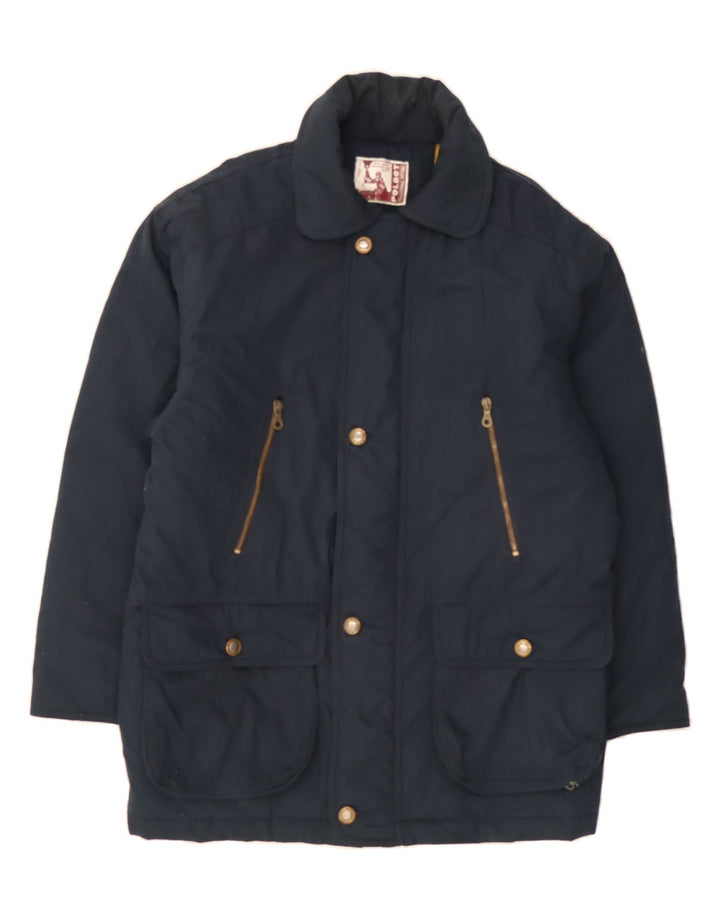 POLBOT Mens Padded Jacket UK 36 Small Navy Blue Cotton Vintage Polbot and Second-Hand Polbot from Messina Hembry 