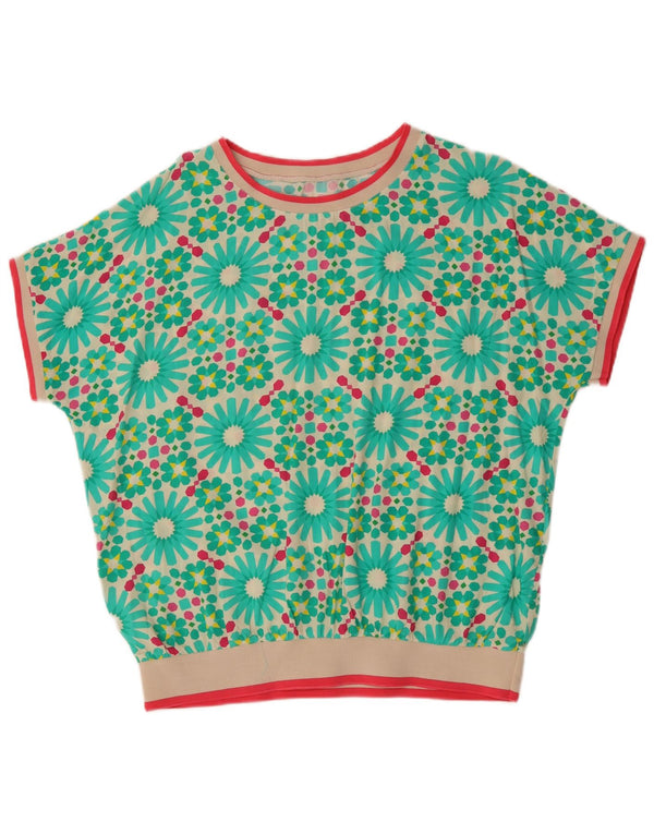 Bluză Vintage pentru femei UK 18 XL Verde Floral
