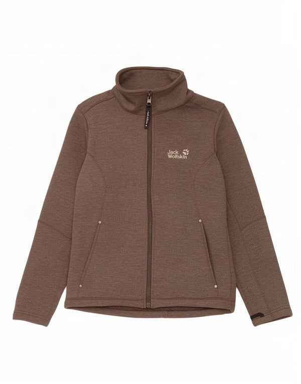 Jack Wolfskin pentru femei Liner Trening Top Jacket UK 12/14 Medium Brown