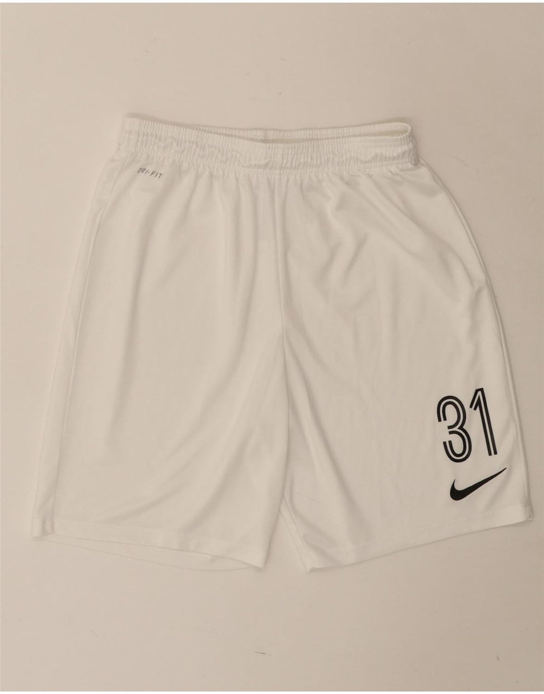 Pantaloni scurți sport Nike Dri Fit Graphic pentru bărbați, mari, alb, din poliester