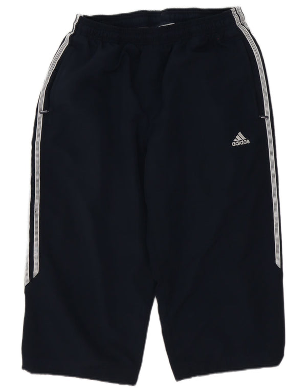 Pantaloni de trening capri Adidas pentru bărbați, poliester mediu albastru