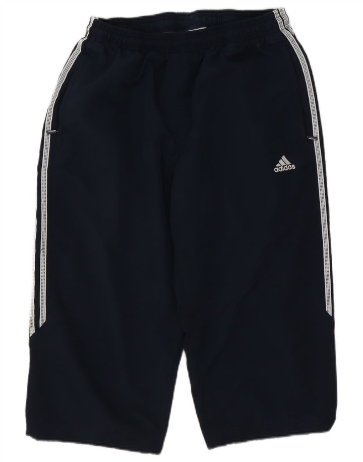 Pantaloni de trening capri Adidas pentru bărbați, poliester mediu albastru
