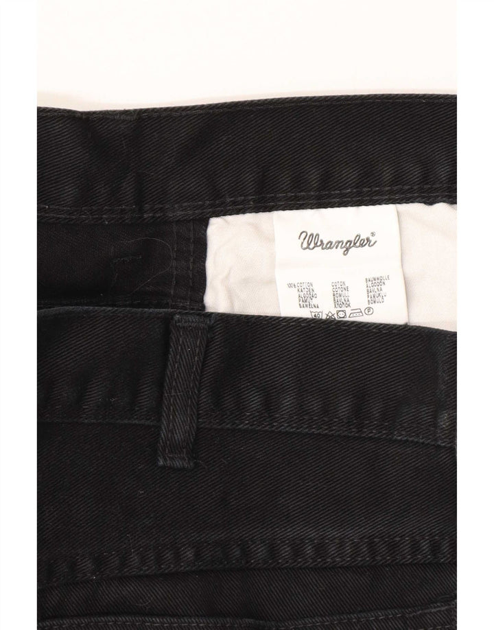 Blugi drepti Wrangler pentru bărbați, cu ajustare normală, W40 L32, bumbac negru